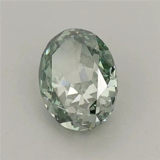 0.72ct Oval Lab Grown Diamond (Colour Fancy Vivid Green, Clarity VS2, IGI Certified)