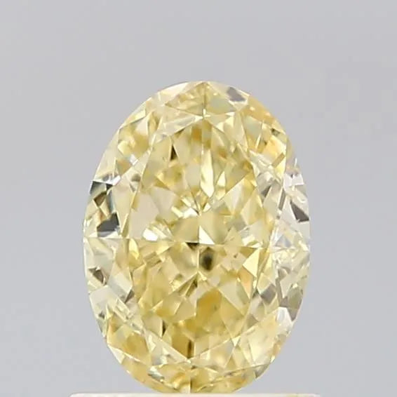 0.86ct Oval Lab Grown Diamond (Colour Fancy Yellow, Clarity VVS2, IGI Certified)