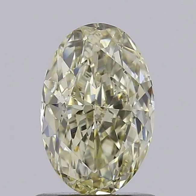 1.09ct Oval Lab Grown Diamond (Colour Fancy Light Yellow, Clarity VS1, IGI Certified)