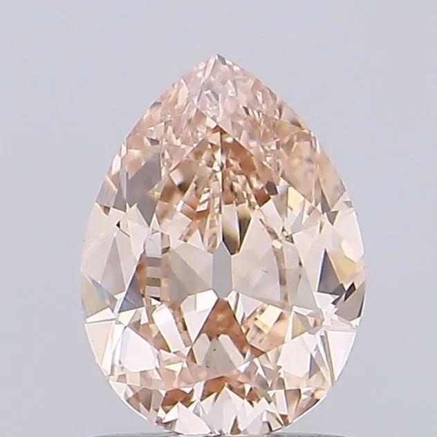 1.13ct Pear Lab Grown Diamond (Colour Fancy Light Brown, Clarity VS1, IGI Certified)