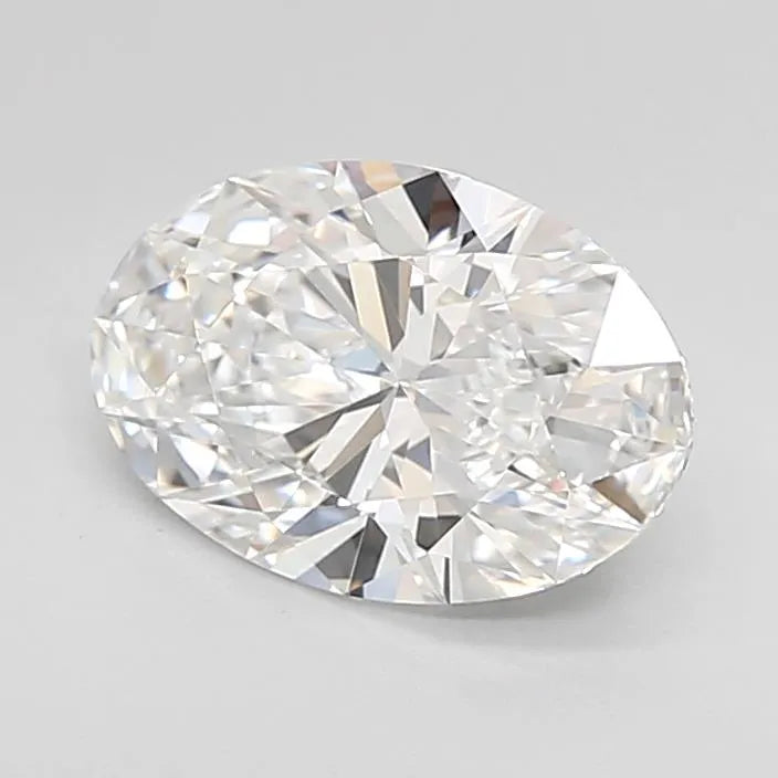 1.50ct Oval Lab Grown Diamond (Colour D, Clarity IF, Cut EX, IGI Certified)