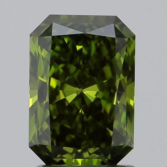 1.51ct Radiant Lab Grown Diamond (Colour Fancy Vivid Green, Clarity IF, IGI Certified)