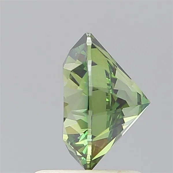 Round Lab Grown Diamond (Color Fancy Vivid Green, Clarity VS1, Cut  EX, IGI Certified)