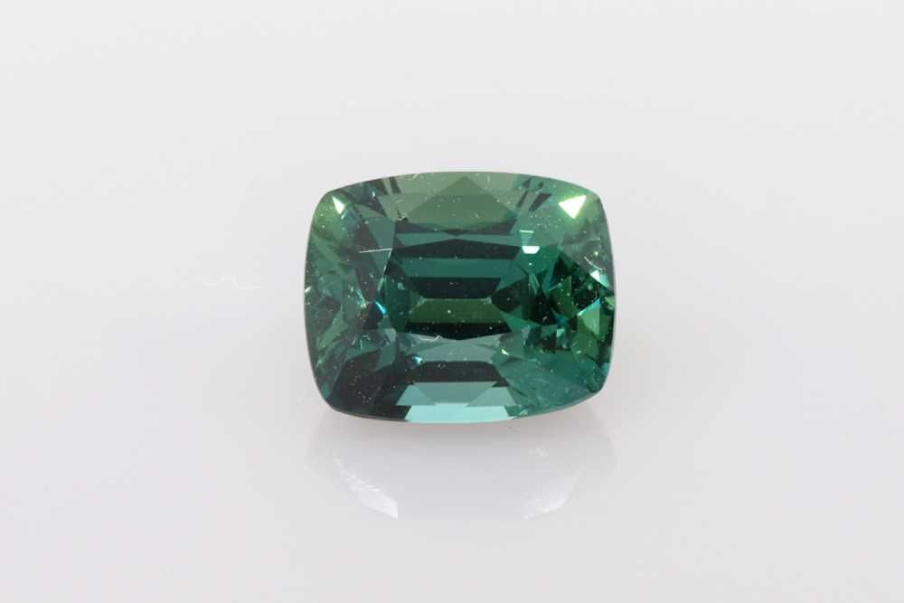 1.59ct Cushion Natural Sapphire (Colour Teal, Clarity Eye Clean, Cut Faceted)
