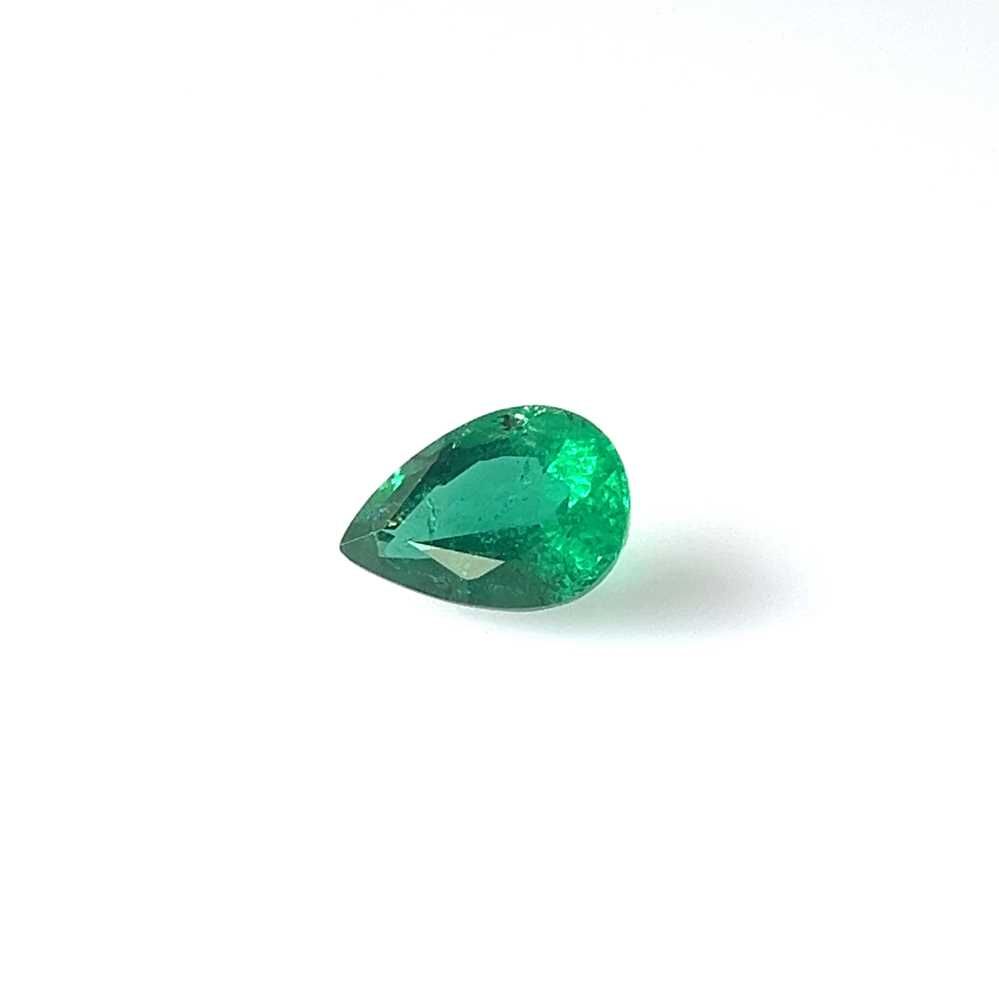 1.65ct Pear Natural Emerald (Colour Green, Clarity Slightly Included, Cut Faceted)