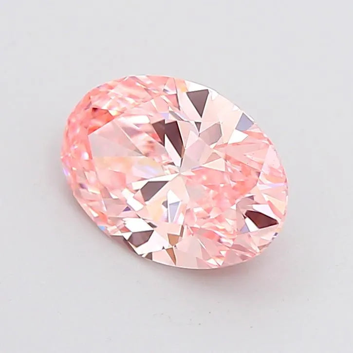 2.00ct Oval Lab Grown Diamond (Colour Fancy Pink, Clarity VVS2, IGI Certified)