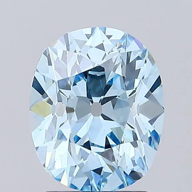2.05ct Oval Lab Grown Diamond (Colour Fancy Intense Blue, Clarity VS1, IGI Certified)