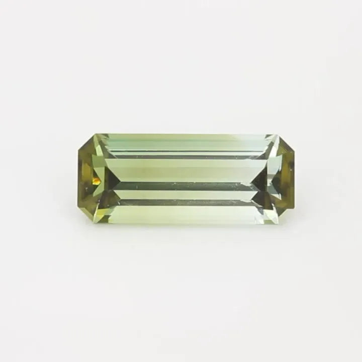 2.19ct Emerald Natural Tourmaline (Colour Bicolor, Clarity Slightly Included, Cut Faceted)