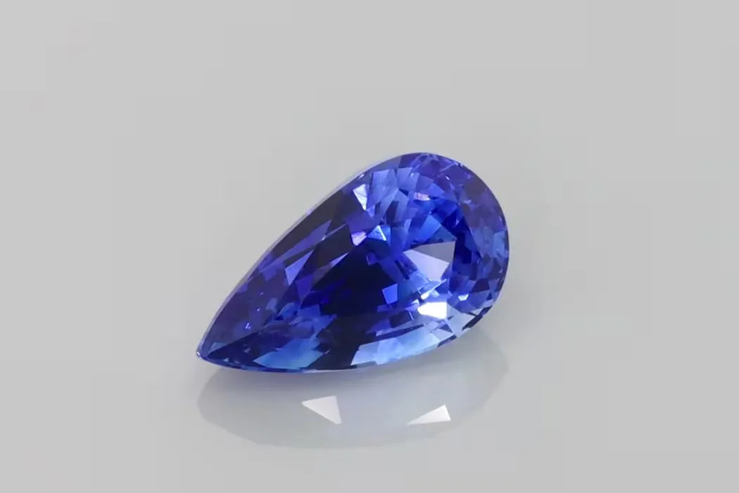 2.50ct Pear Natural Sapphire (Colour Blue, Clarity Eye Clean, Cut Faceted)