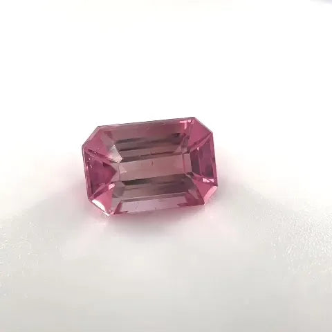 2.97ct Emerald Natural Tourmaline (Colour Pink, Clarity Slightly Included, Cut Faceted)