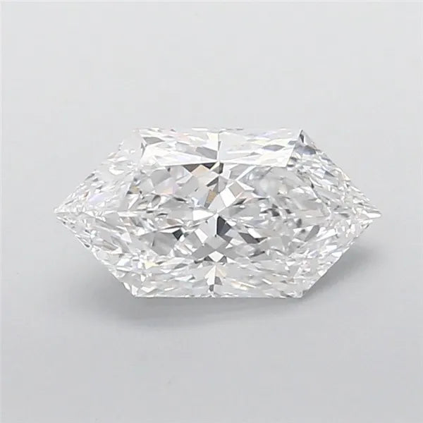 3.02ct Hexagonal Lab Grown Diamond (Colour D, Clarity VVS2, IGI Certified)