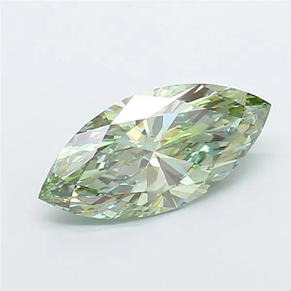 3.02ct Marquise Lab Grown Diamond (Colour Fancy Vivid Green, Clarity VS2, IGI Certified)