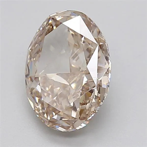 3.04ct Oval Lab Grown Diamond (Colour Very Light Brown, Clarity VVS2, IGI Certified)