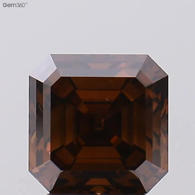 3.23ct Asscher Lab Grown Diamond (Colour Fancy Deep Brown, Clarity VS1, IGI Certified)