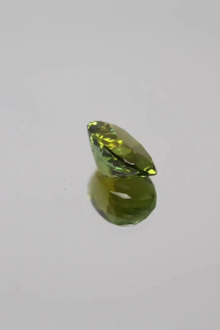 3.61ct Oval Natural Tourmaline (Colour Green, Clarity Eye Clean, Cut Faceted)