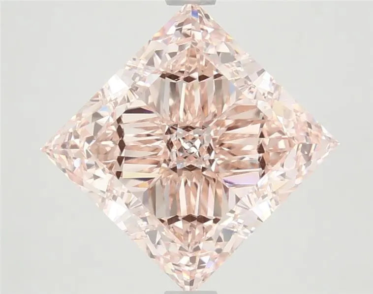 3.91ct Princess Lab Grown Diamond (Colour Fancy Intense Pink, Clarity VVS2, IGI Certified)