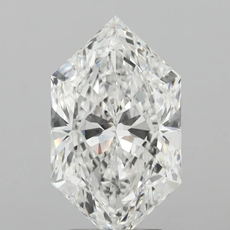 4.07ct Hexagonal Lab Grown Diamond (Colour E, Clarity VVS2, IGI Certified)