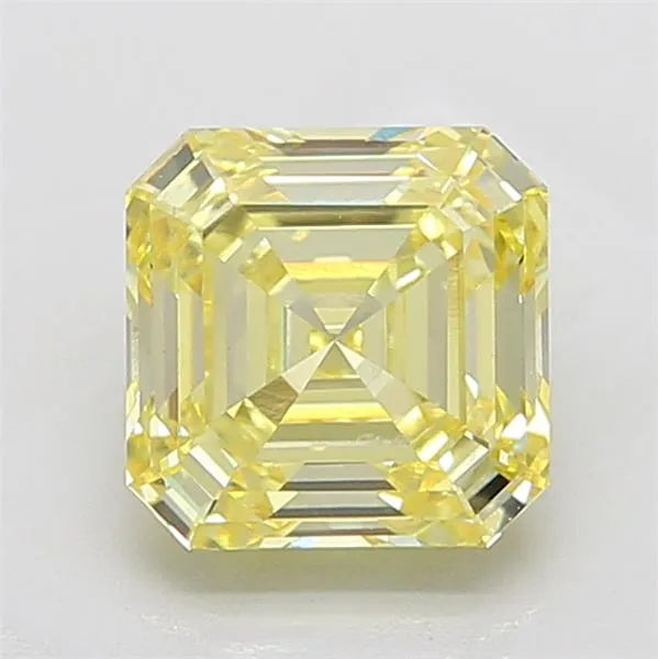 4.09ct Asscher Lab Grown Diamond (Colour Fancy Intense Yellow, Clarity VVS2, IGI Certified)