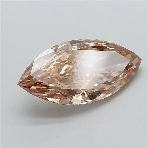 5.07ct Marquise Lab Grown Diamond (Colour Fancy Light Brown, Clarity VVS2, IGI Certified)