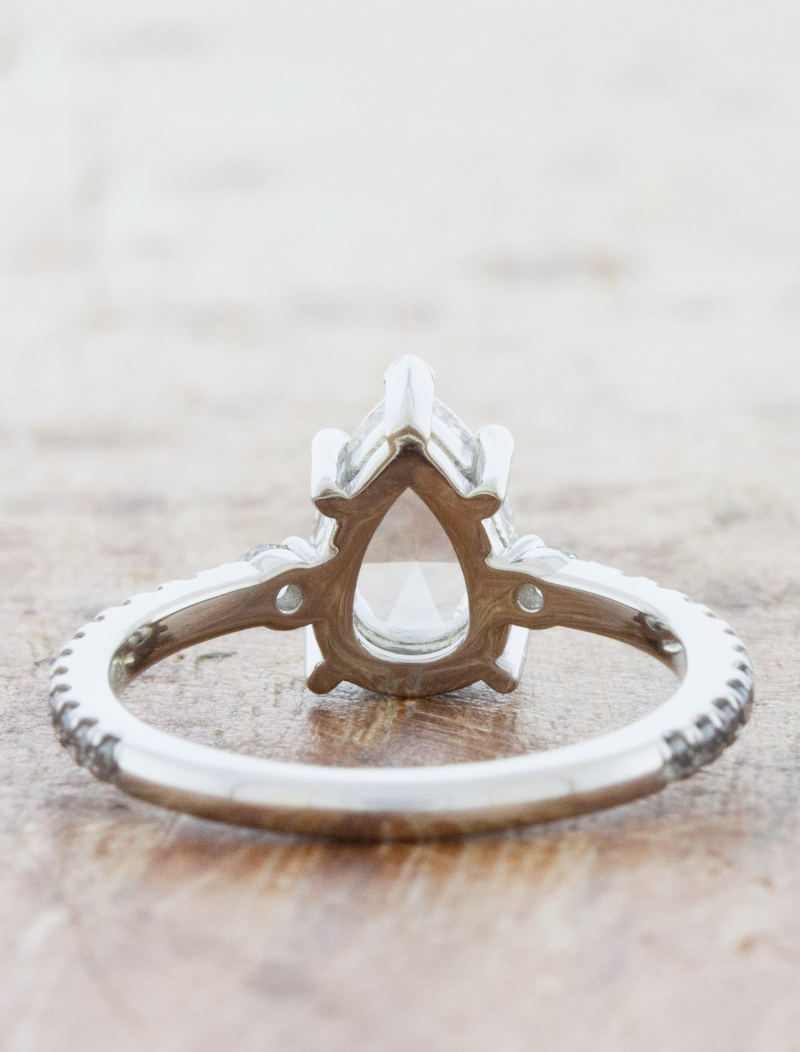 Delilah - Pear Rose Cut Diamond