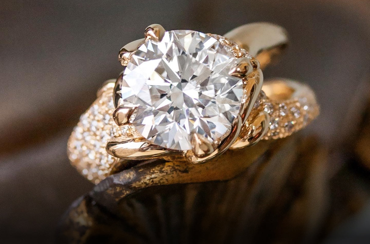Create a custom ring with a lab diamond