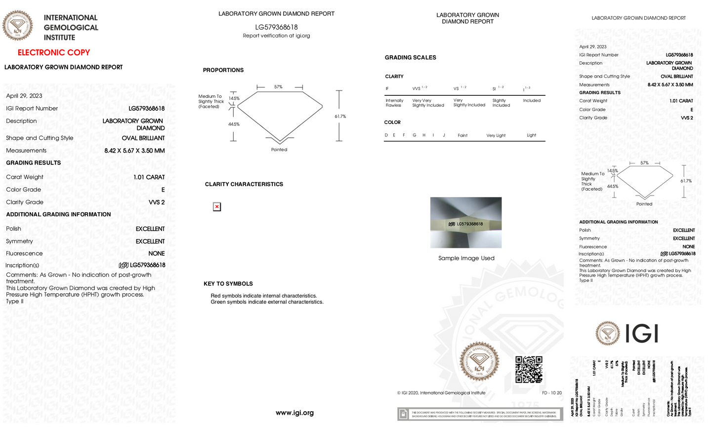 Skyla - 1.01ct Oval Lab Grown Diamond