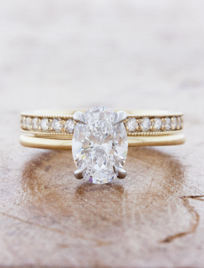 caption:Stacked with Jebaun engagement ring