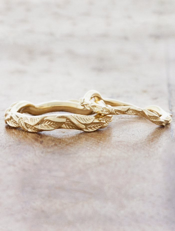 caption:Shown with matching with Ozzy wedding band