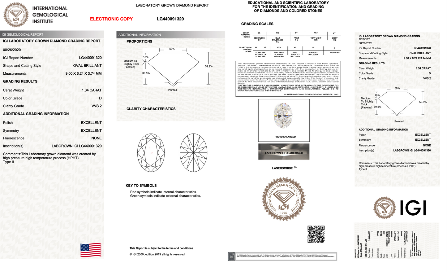Lucia - 1.34ct Oval Lab diamond
