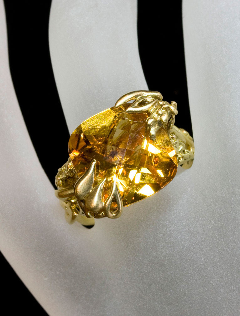 Nature Inspired Citrine Ring