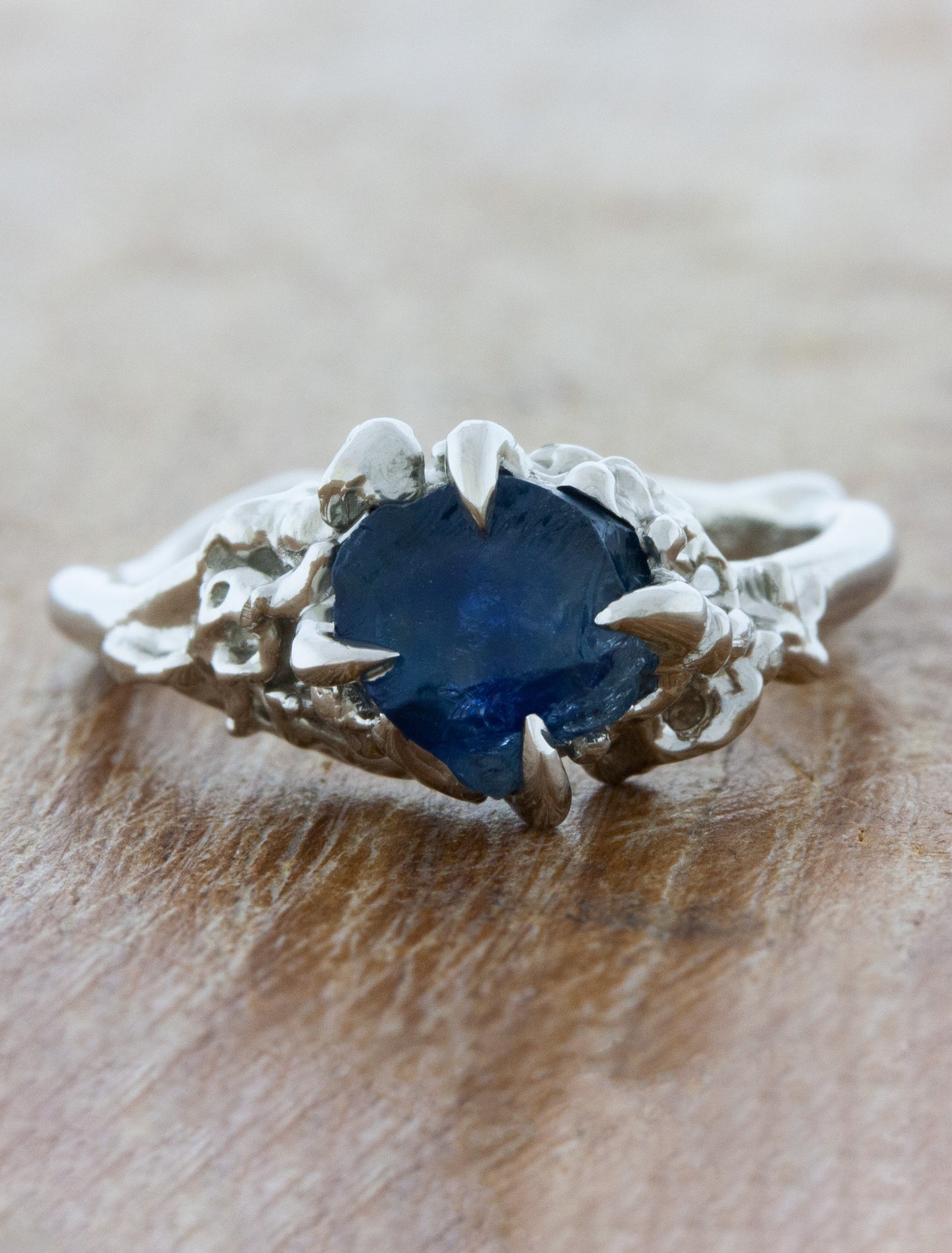 caption:Shown with 1.60ct rough cut center stone