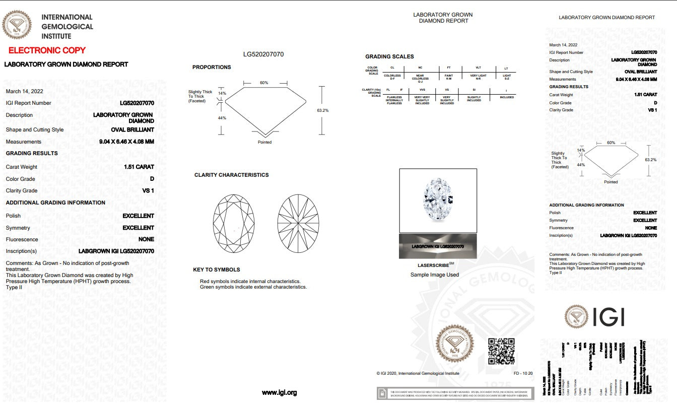 Permelia 1.51ct - Lab Grown Diamond