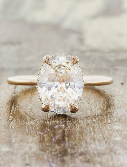 caption:Shown with a 2ct oval diamond
