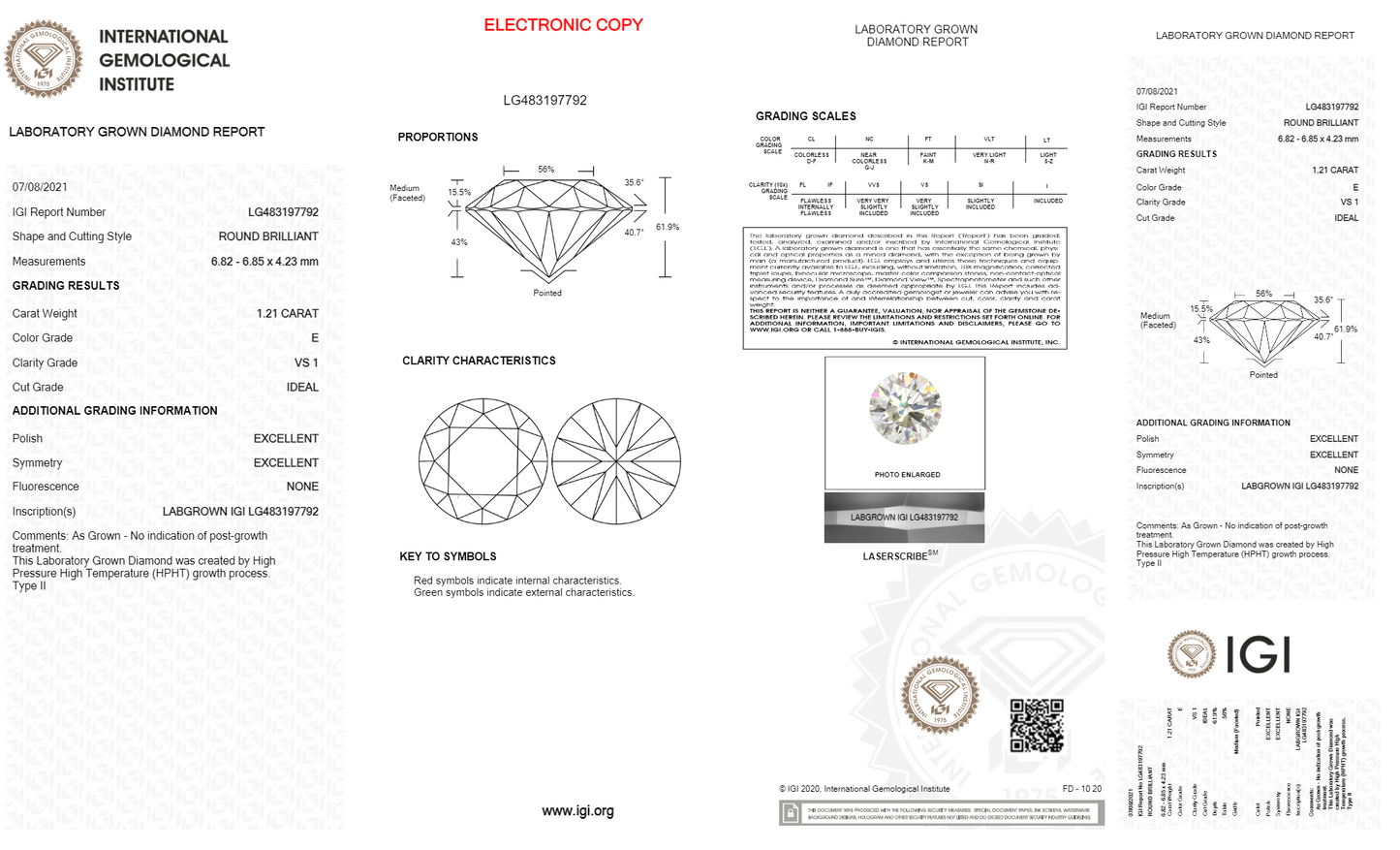 Melinda - 1.21ct Lab Diamond