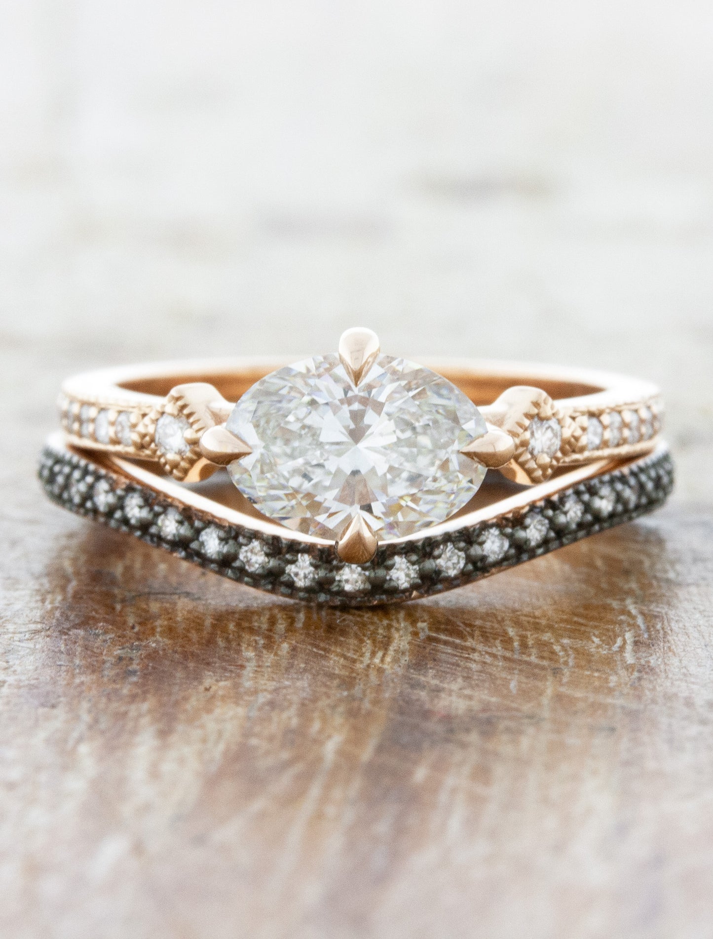 caption:Paired with Charleen engagement ring