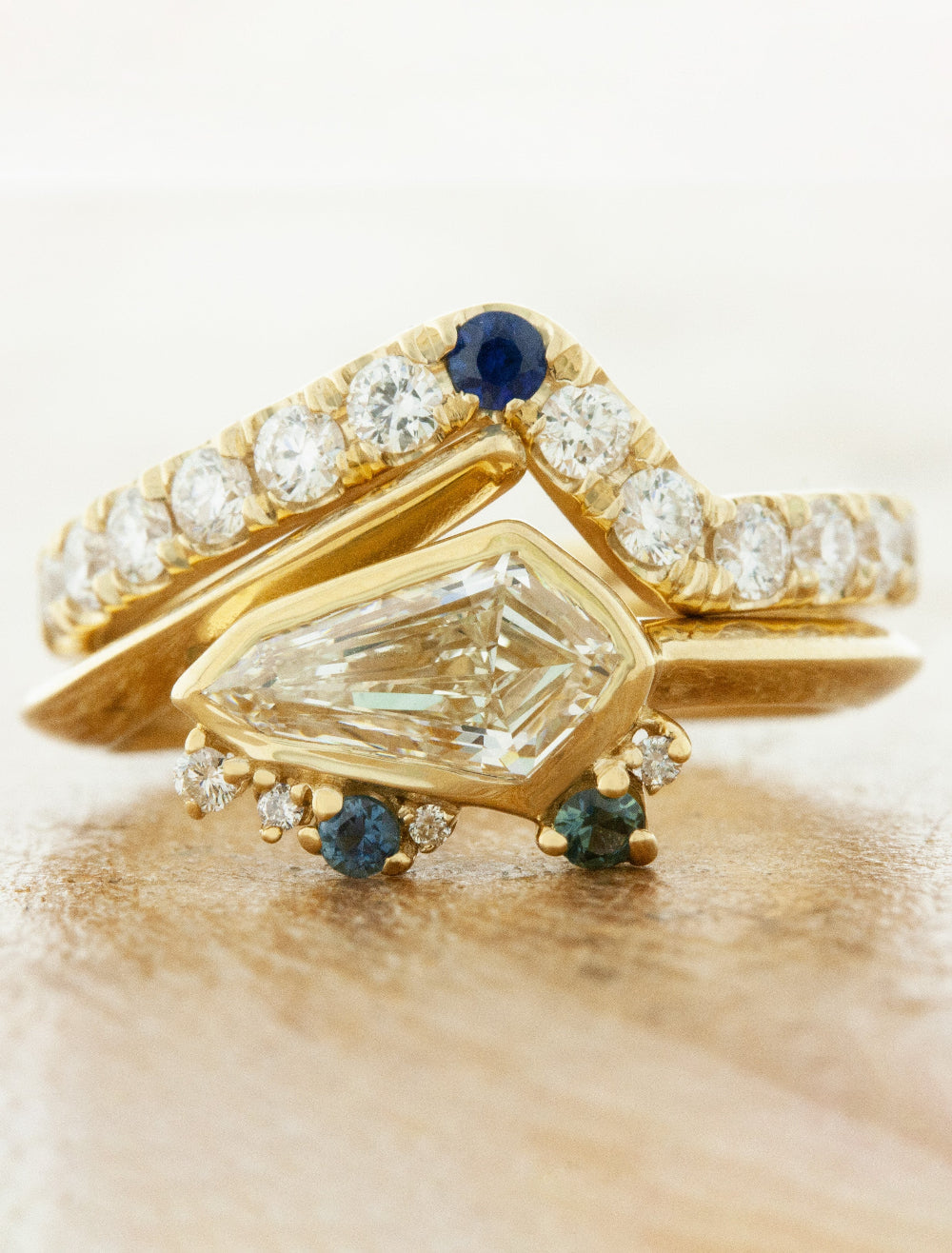 caption:Stacked with Silas wedding band