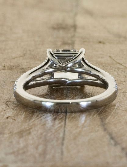 Unique Engagement Rings by Ken & Dana Design - Eloise back view