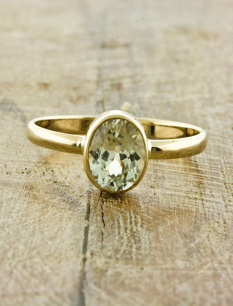 Unique Engagement Rings by Ken & Dana Design - Daffodil top view