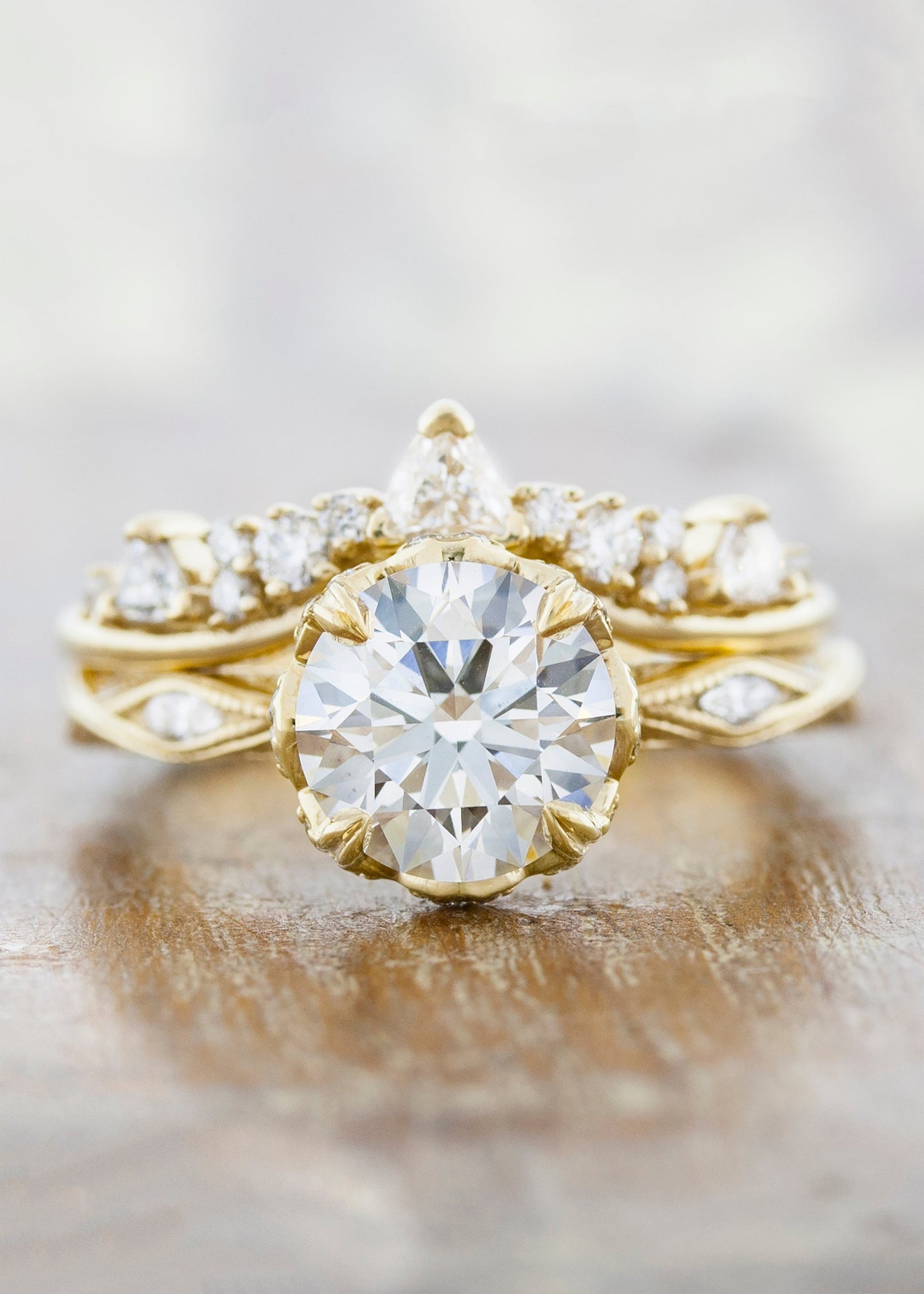 caption:Paired with Tempest wedding band