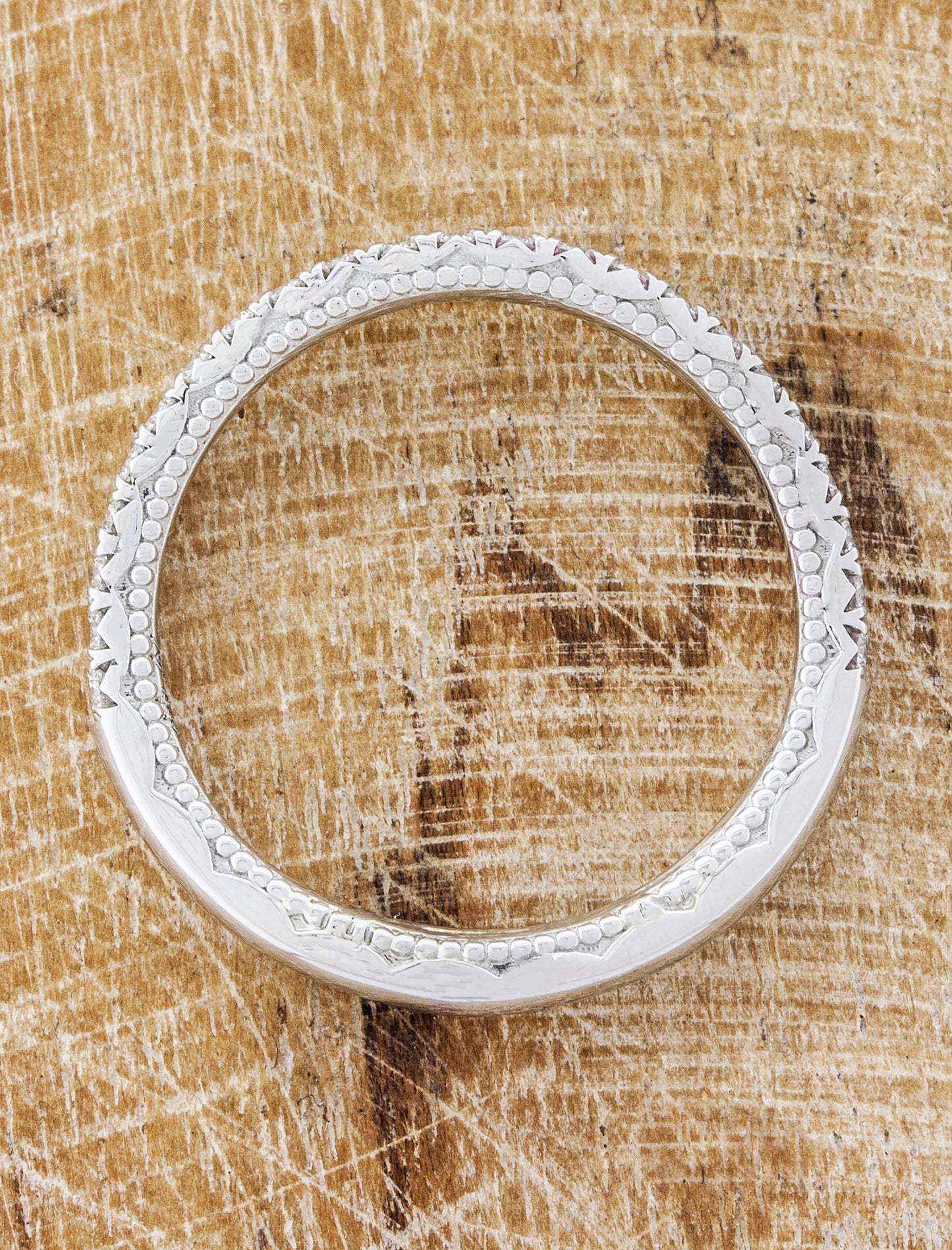 Curved Band Vintage Inspired Wedding Ring