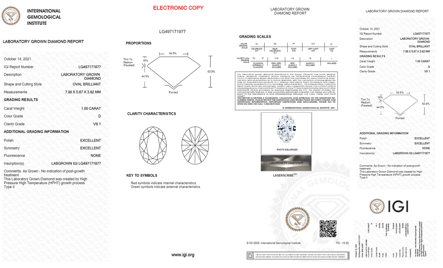 Florina - 1.00ct Oval Lab Diamond