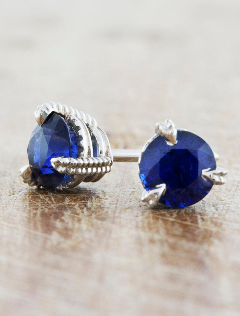 caption:Shown with 0.5ct sapphires in platinum - 1tcw