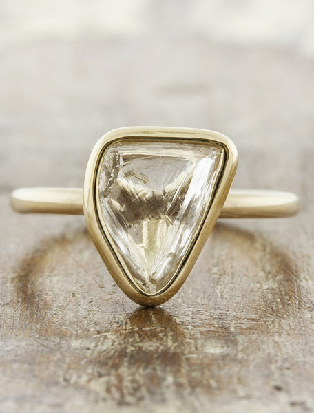 Unique engagement rings -rough caption:1.66ct. Diamond Maccle 14k Yellow Gold