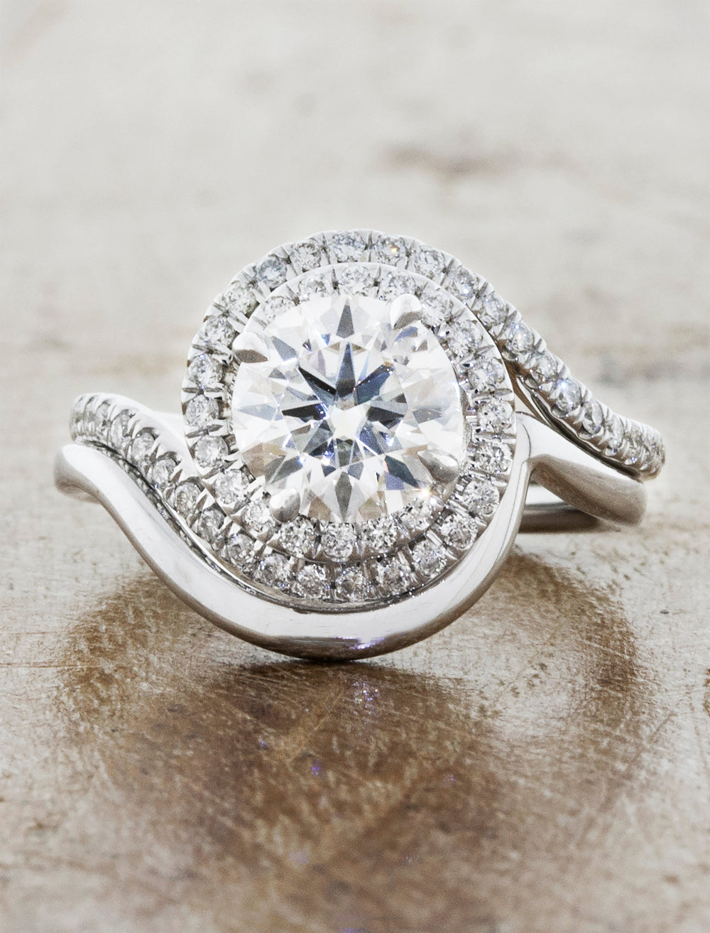 caption:Stacked with Laya wedding band