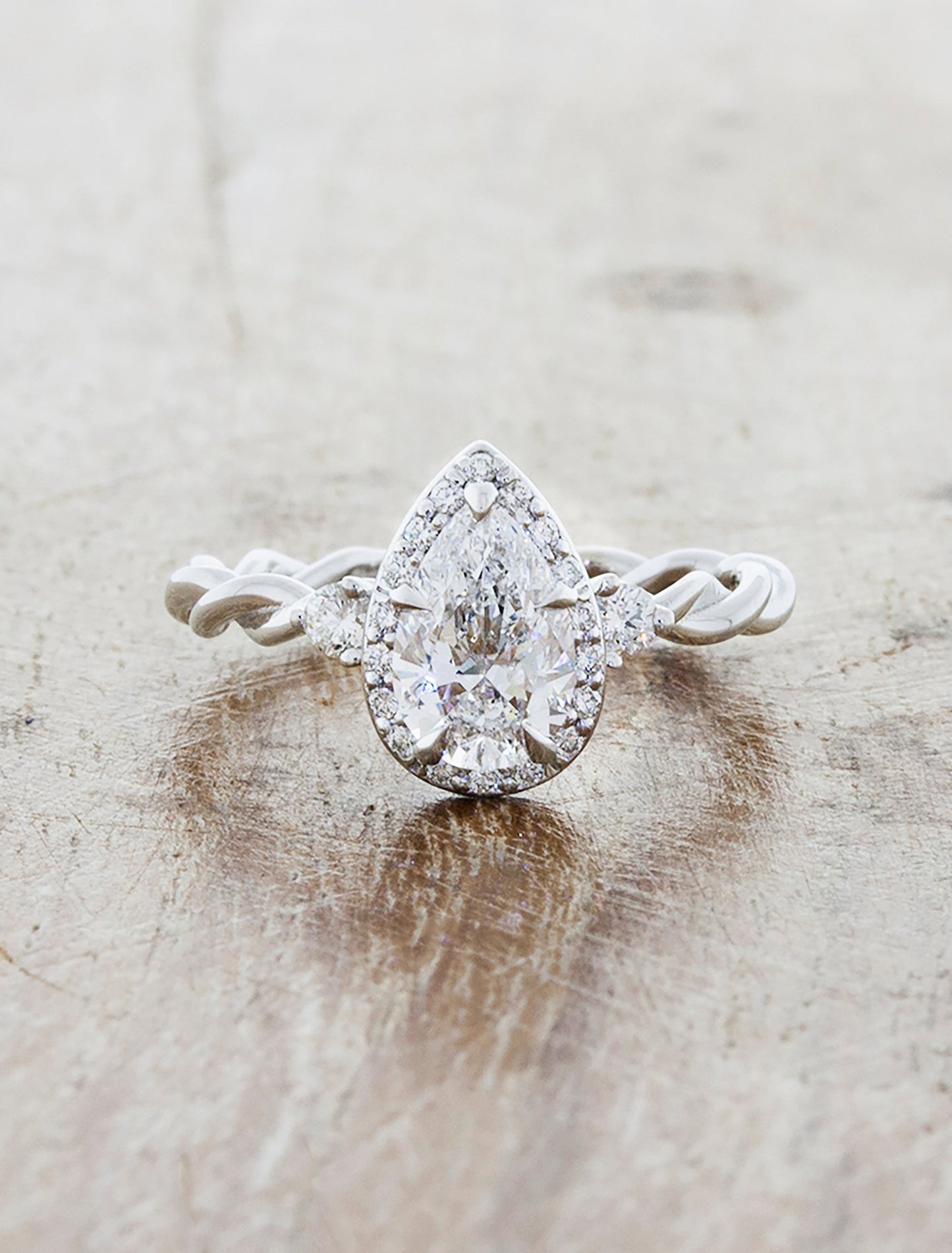 caption:Custom with no diamonds on the band in platinum