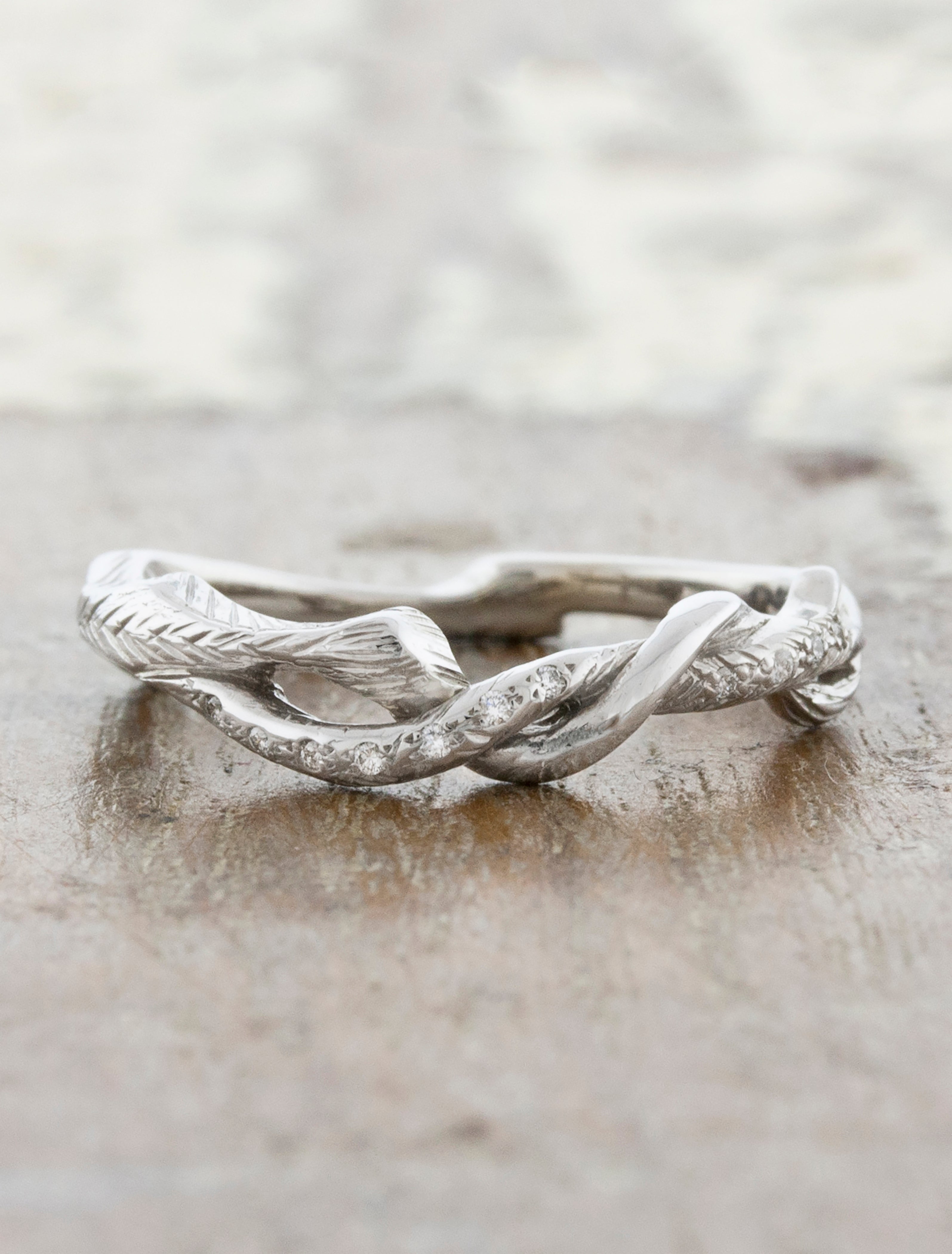 Intertwined Textured Ring