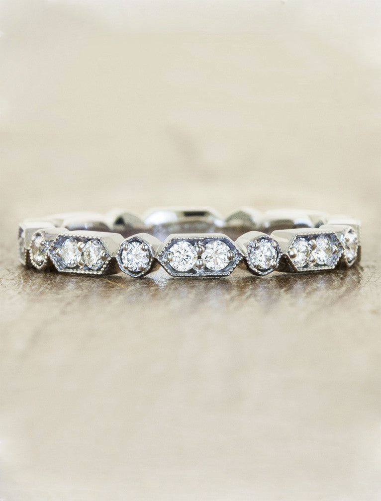 Art deco diamond band Clearance