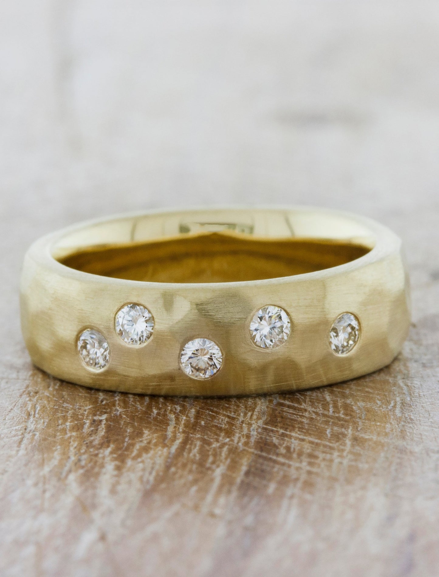 caption:Customized with diamonds in 14k yellow gold