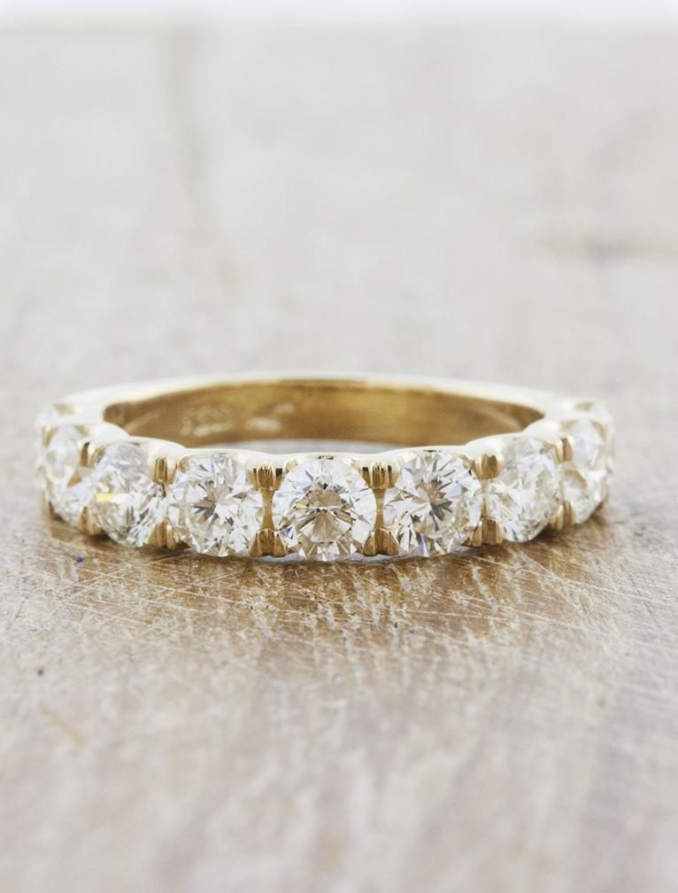 caption:Caitlin-3.5mm eternity band in 14k yellow gold