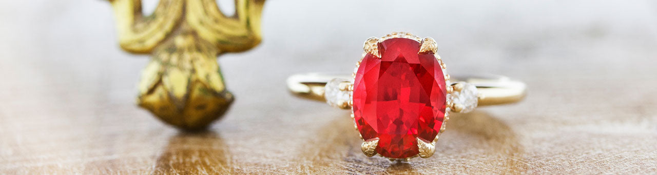 Unique Ruby Engagement Rings | Ken & Dana Design